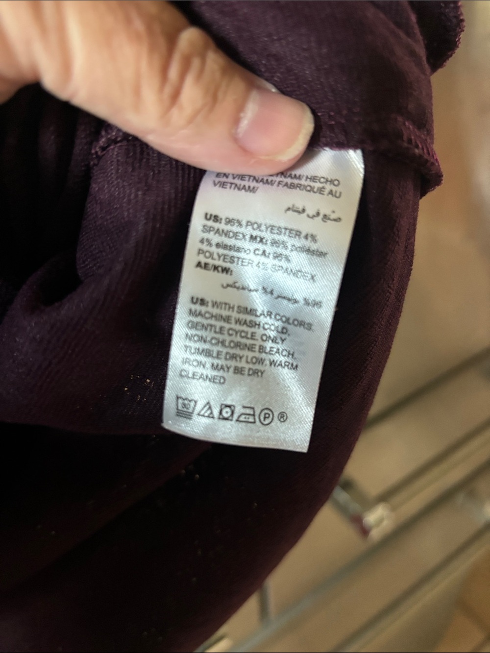 Chico's Textured Tunic in Plum - Picture 5 of 5